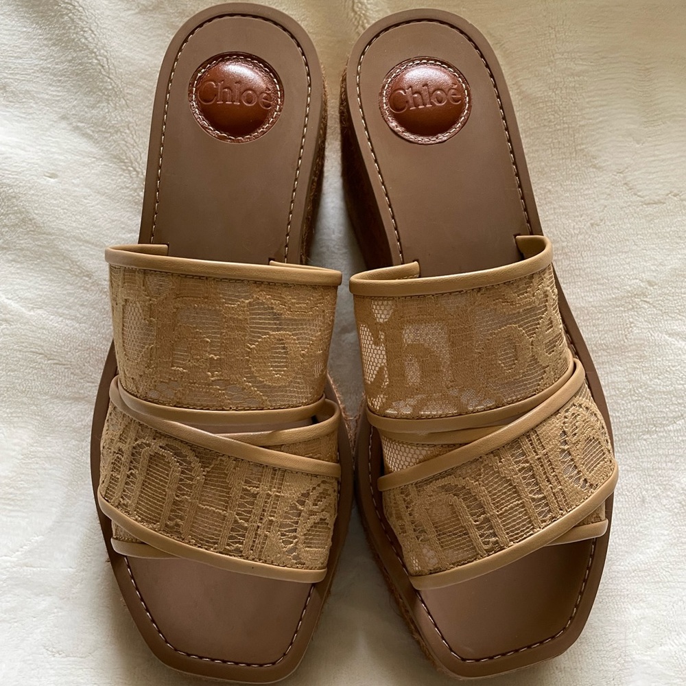 Brand New Chloe Lace Woody Size 41